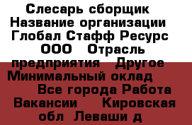 Слесарь-сборщик › Название организации ­ Глобал Стафф Ресурс, ООО › Отрасль предприятия ­ Другое › Минимальный оклад ­ 48 100 - Все города Работа » Вакансии   . Кировская обл.,Леваши д.